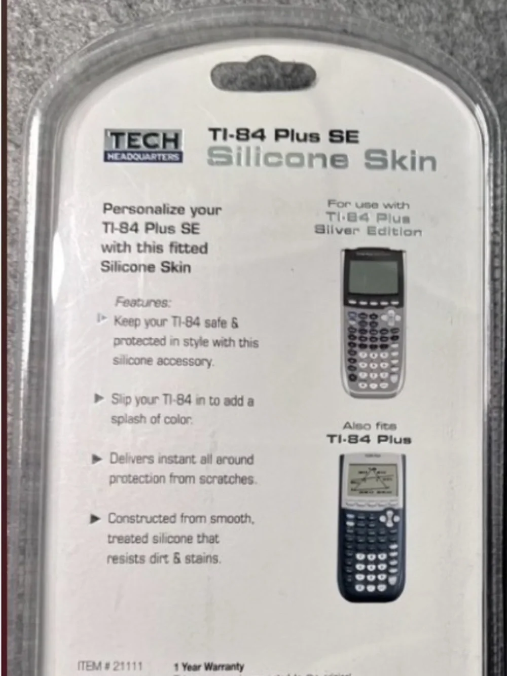 Blue Silicone Skin for TI-84 Plus SE calculator case new